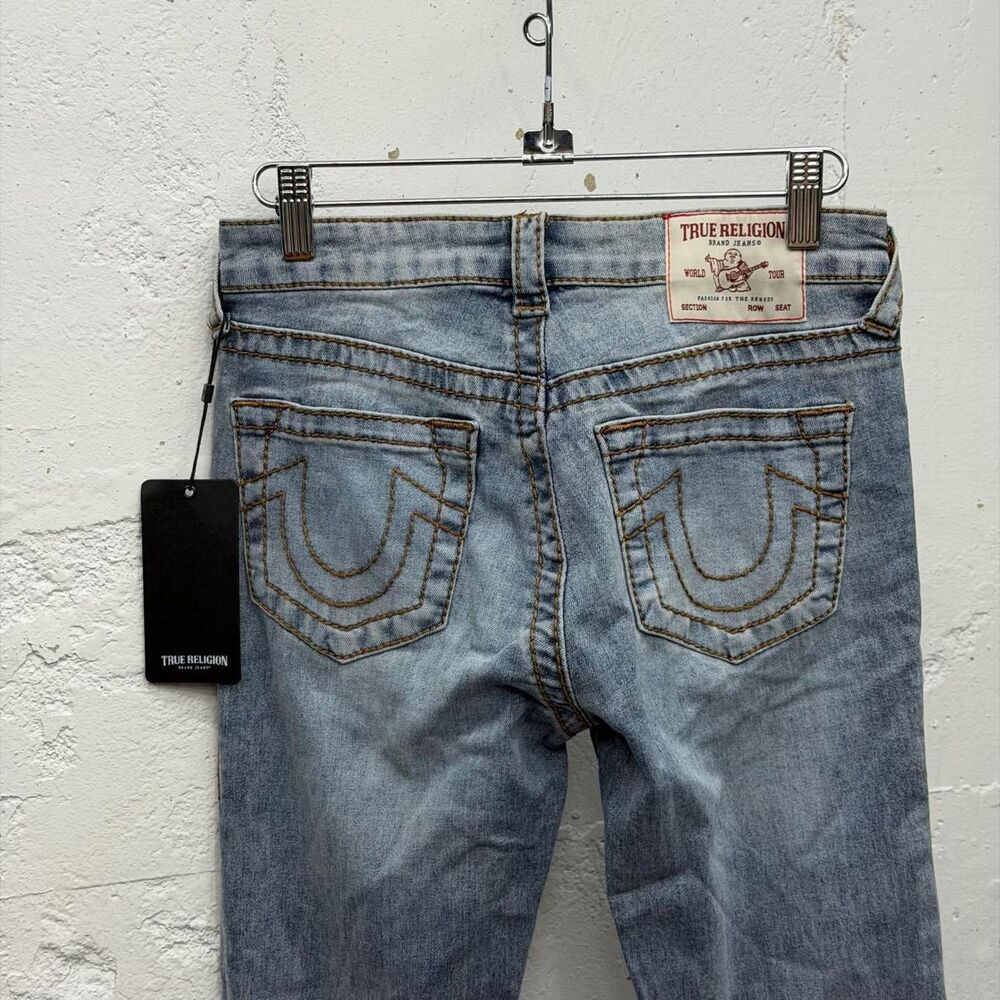 NEW Y2K True Religion Light WashJeans Becca Mid Rise Big T Bootcut.  Size 26